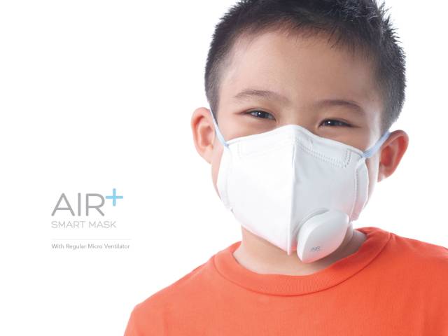 Air+ Smart Mask, dünyanın ilk mikro havalandırma sistemi sunan maskesi.