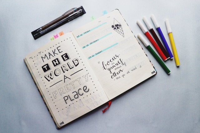 Bullet Journal örneği.