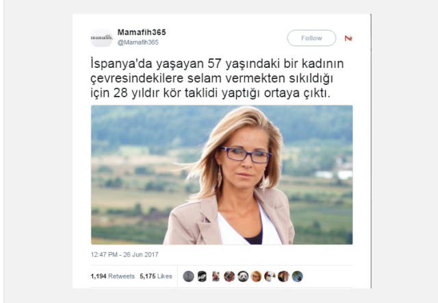 İspanya'da mizahi haber sitesine ait haber Türk medyasında ciddi olarak ele alındı.