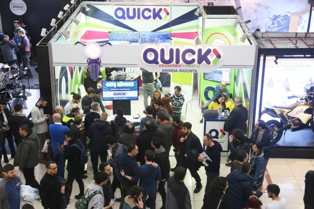 Motobike 2019’da olduğu gibi 2020’de de Quick sigorta standıyla göz kamaştıracak.