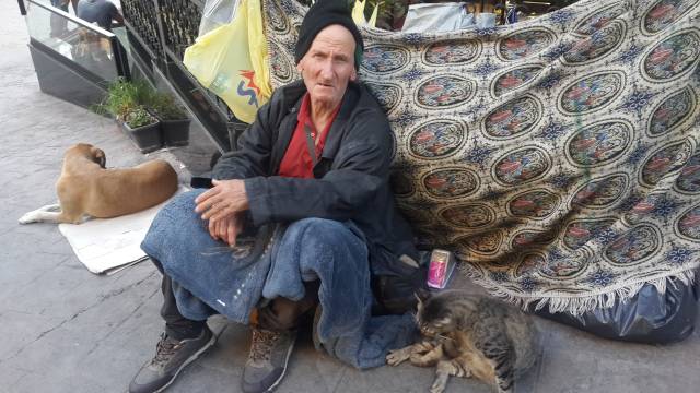 Osman Abi’nin çiçeklerini satabileceği bir tezgaha kavuşması için bir imza kampanyası da düzenlendi.