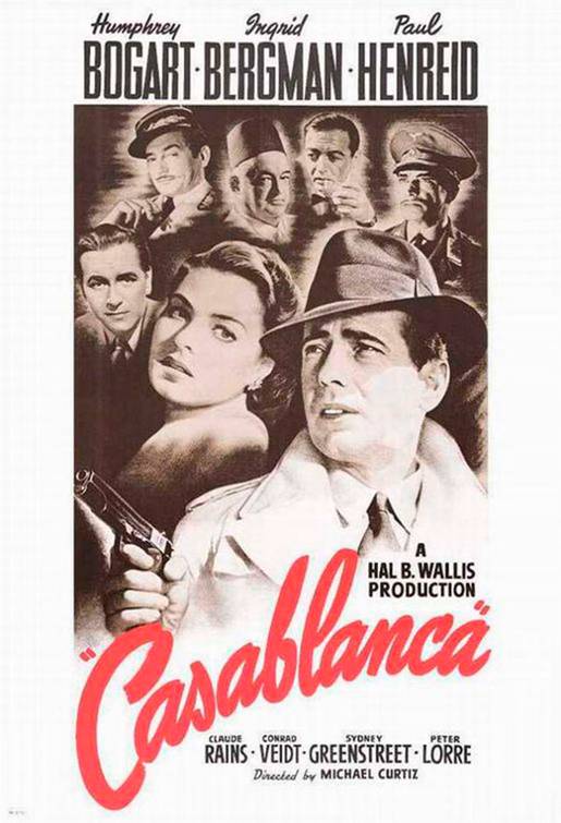 Casablanca film afişi.