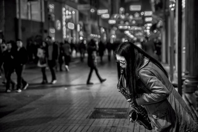 İstiklal Caddesi'nde Sokak Sanatçıları