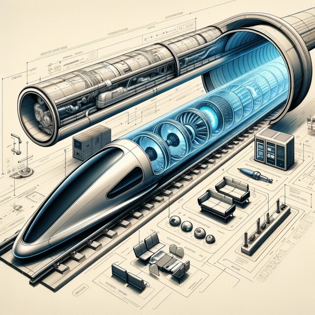 Hyperloop kapsülleri, sürtünme ve hava direncinin neredeyse tamamen ortadan kaldırılması sayesinde oldukça yüksek hızlara ulaşabiliyor.