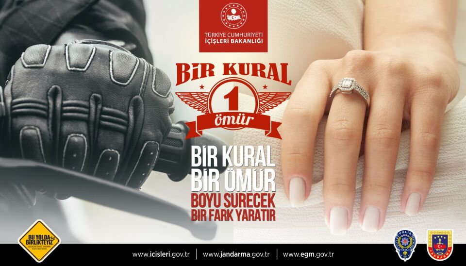 Motosiklet Kazaları Önlenecek; Bir Kural 1 Ömür
