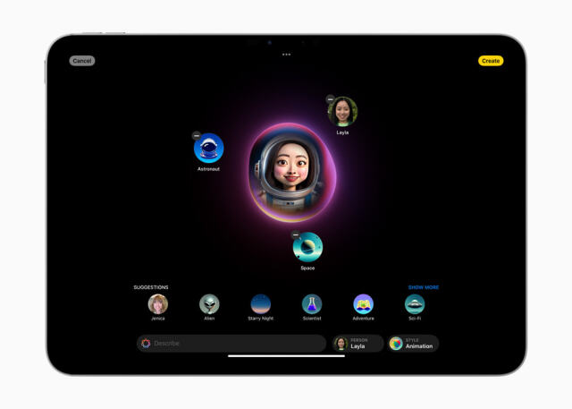 Görsel dünya yaratan Image Playground özelliği, Apple uygulamalarında yer alırken ayrı olarak da indirilebiliyor.
