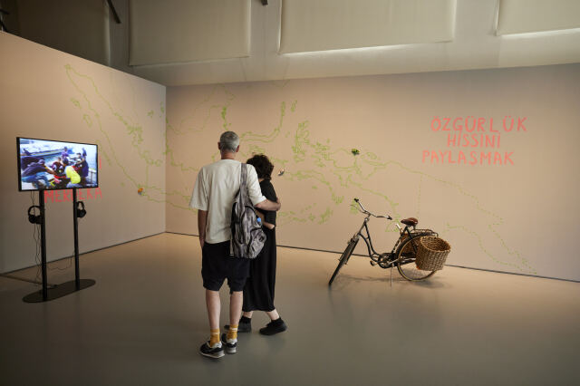 Bienal sergi mekanlarından, Müze Gazhane. 