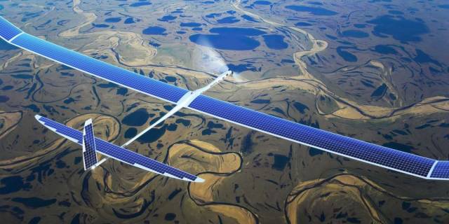 Güneş enerjili drone modem - Kaynak: http://www.popsci.com/