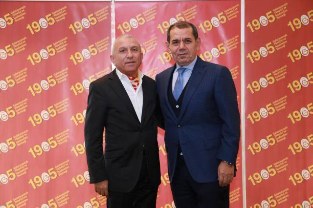 Galatasaray Başkanı Dursun Özbek ve Quick Sigorta CEO'su Levent Uluçeçen