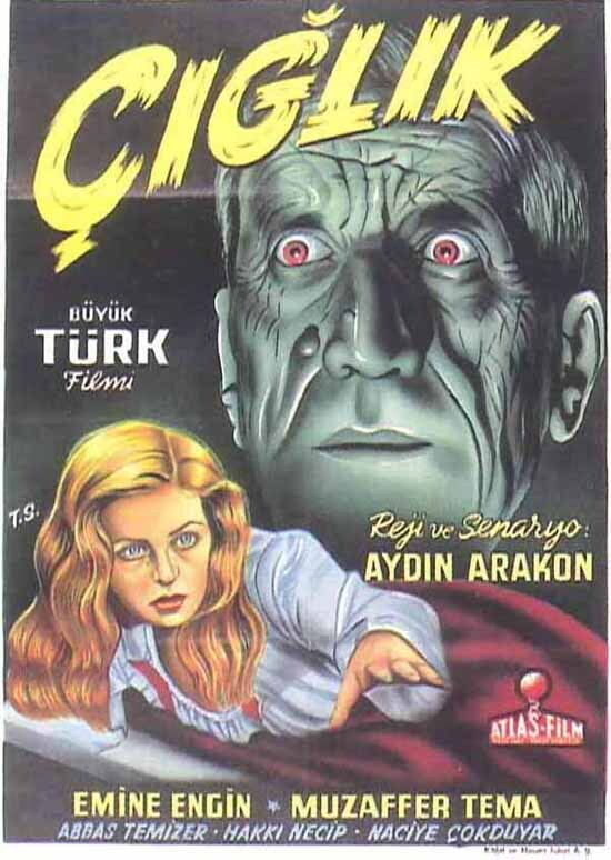 Türkiye’de ilk korku filmi örneği, bugünün “cin” konseptinden uzak konusuyla dikkat çeken 1949 yapımı “Çığlık” filmi.
