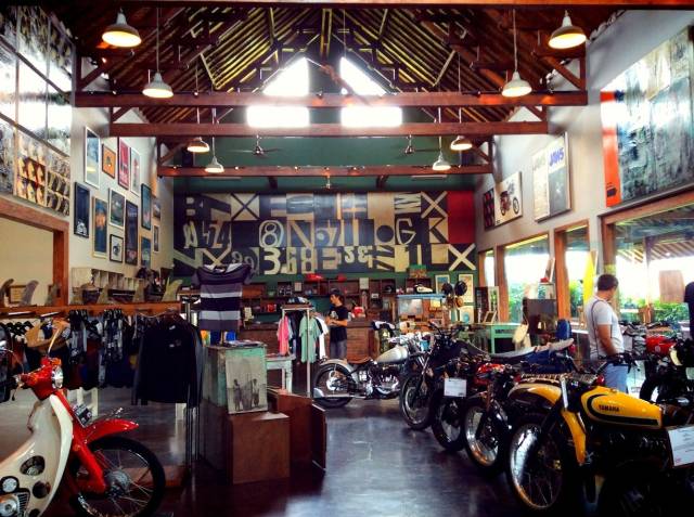 Bali'deki motor sahiplerinin buluşma noktası