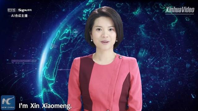 Xin Xiaomeng dünyanın ilk yapay zeka spikeri oldu.