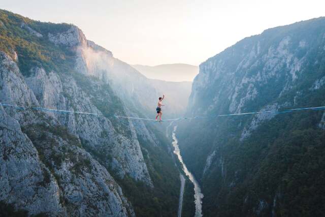 Highlining’te günvelik her şeyin başında geliyor.