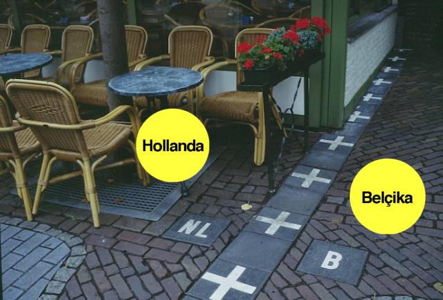 Hollanda’ya ait bir mahalle içinde Belçika esintileri: Baarle