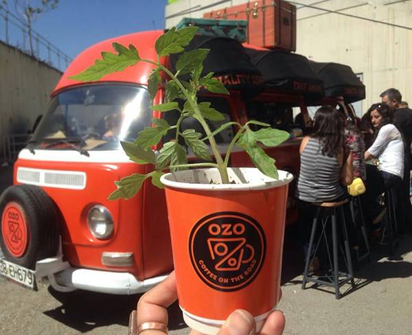 Ozo Coffee çevre dostu bir işletme.