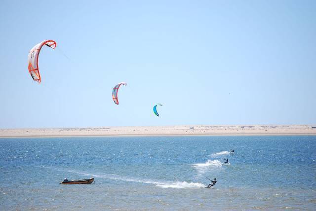 Gökçeada is one of the ideal places for kitesurfing.