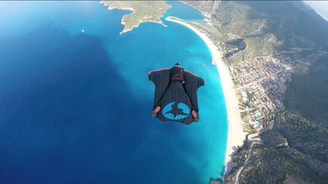 Mesut Turan Fethiye Ölüdeniz wingsuit atlayışı
