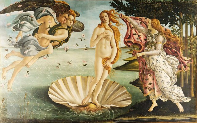 Rönesans’ın ünlü tablosu Venüs’ün Doğuşu’nda Sandro Botticelli’nin resmettiği Venüs, o dönemde güzelliğin sembolü haline geldi.