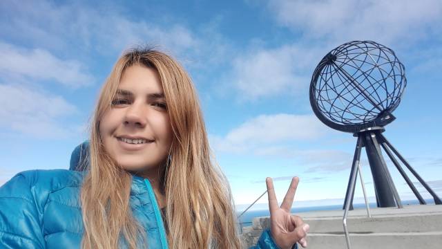 Gülşah Merve Yüksel, Nordkapp’ta.