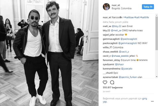 Nusret'ten Narcos sürprizi