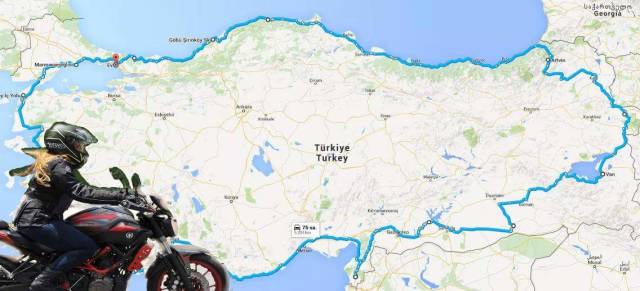 Gülşah Merve Yüksel, Türkiye’nin sınırlarını çizdiği rotasında kadınları motosiklet kullanmak konusunda cesaretlendirmek istemiş.