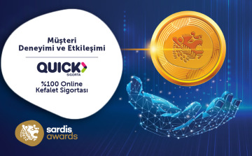 Quick Sigorta’nın %100 On-line Kefalet Sigortasına Sardis’ten Gümüş Ödül!