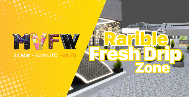 MVFW’te ilgi alanlarına göre farklı bölgeler oluşturuldu. Mesela Rarible bölgesinde Atari Hotels and Subnation, Perry Ellis America, Artisant, The Fabricant, Artcade @ Fred Segal Crypto Couture, Fabeeo Breen, Girls Gang Label, The Immersive Kind gibi markalar yer aldı. 