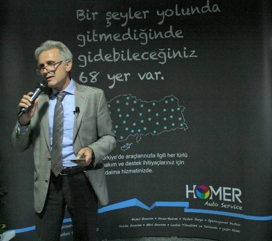 Homer Auto Service Genel Müdürü Haluk Yeşilbayraktar törende bir konuşma yaptı.