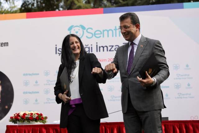 İş İnsanı İpek Kıraç ve İBB Başkanı Ekrem İmamoğlu