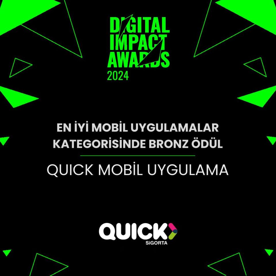Digital Impact Awards’tan Quick Sigorta’ya ödül