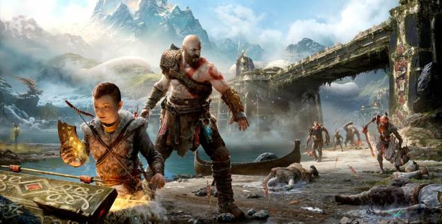 Atreus, babası Kratos’a yardım ediyor.