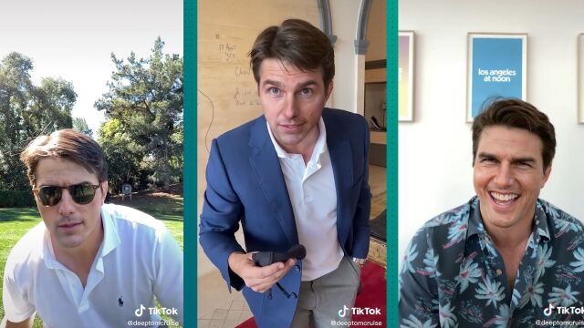 Bu gördüğünüz Tom Cruise’un bir TikTok kullanıcısı tarafından deepfake ile oluşturulmuş görüntüsü.