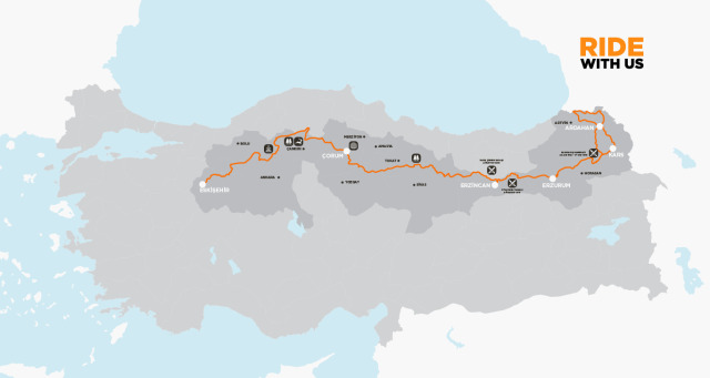 İki bin 300 kilometrelik Transanatolia yolculuğu Eskişehir’de başlayıp Kars’ta bitti.
