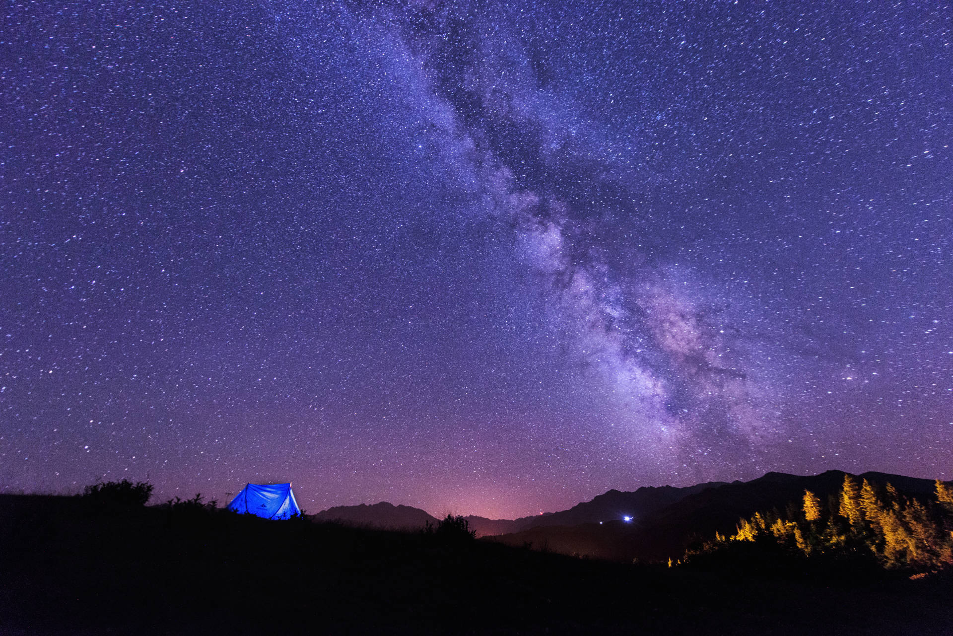 Gece çoktan başladı Badara Yaylası’nda. 
