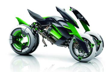 Meraklandıran üç tekerlekli motosiklet: KAWASAKI