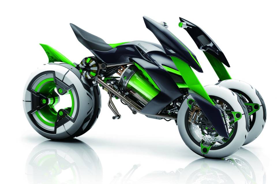 Meraklandıran üç tekerlekli motosiklet: KAWASAKI
