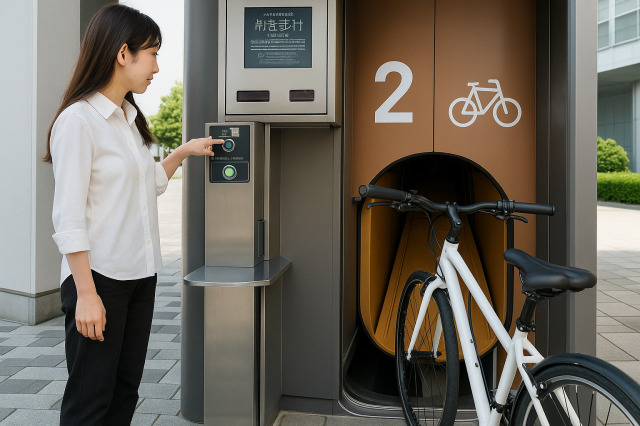  Bisikletler için yer altı parkları. 