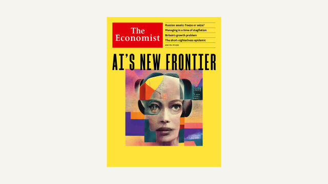 The Economist’in yapay zeka tarafından tasarlanan haziran 2022 kapağı, trendleri yakalama açısından önemli bir iş olsa da dergi, kapak tasarımları için halen profesyonel illüstratörlerle çalışıyor.