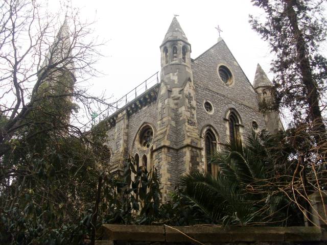 Tophane’deki neo-gotik kilise: İngiliz Kırım Kilisesi. 