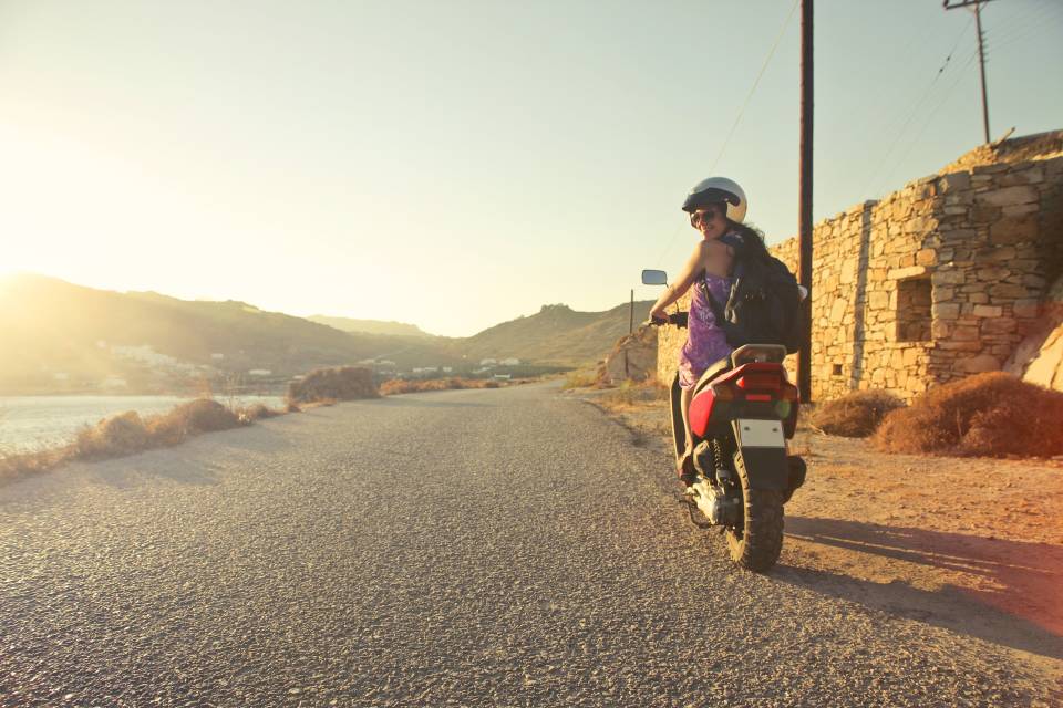 Kadınlar için motosiklet aksesuarları