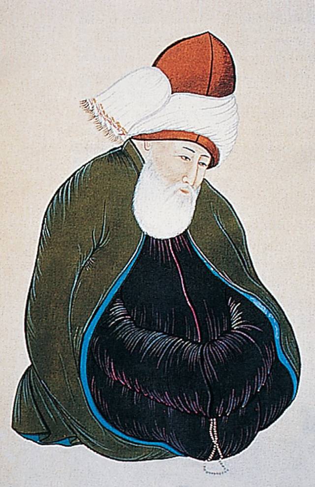 Mevlana tasviri. 